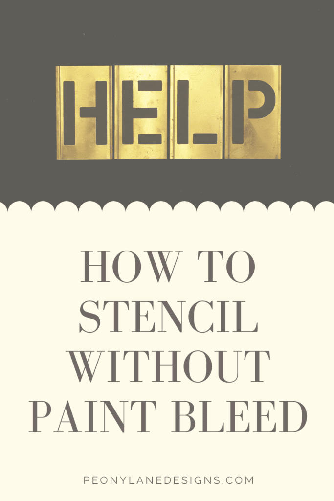 How To Stencil Without Paint Bleed Peony Lane Designs   How To Stencil Without Paint Bleed 683x1024 