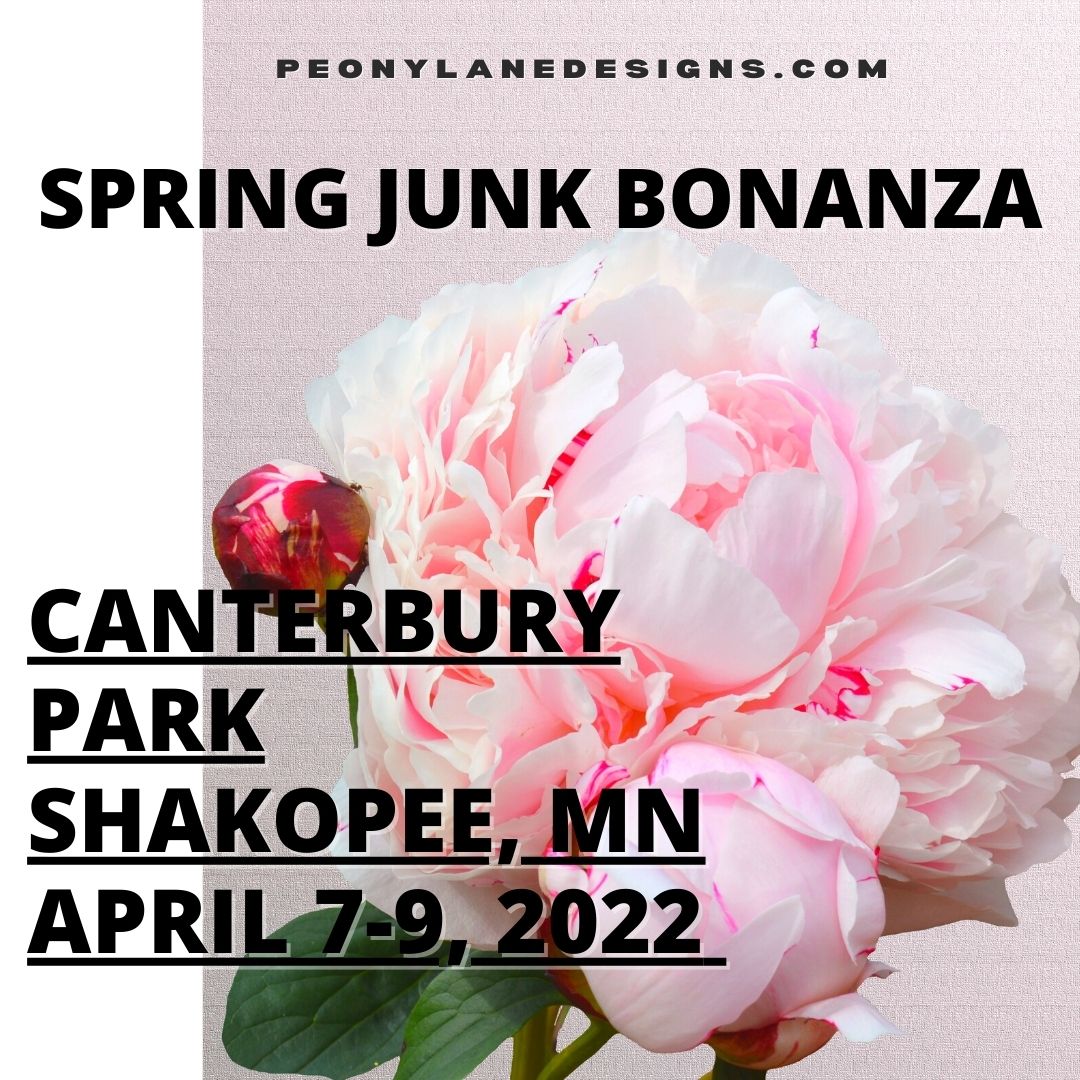 My Booth Number for Spring Junk Bonanza! Peony Lane Designs